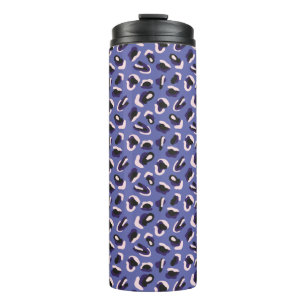 Very Peri Purple Abstract Animal Print Thermal Tumbler