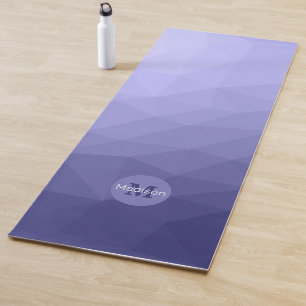 Very peri purple blue mesh ombre pattern Monogram Yoga Mat