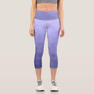 Very peri purple violet mesh ombre pattern capri leggings