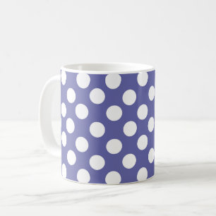Very Peri   purple white polka dots periwinkle Coffee Mug