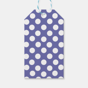 Very Peri purple white polka dots periwinkle Gift Tags
