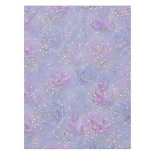 Very-peri Watercolor,Roses,Tulips Tablecloth