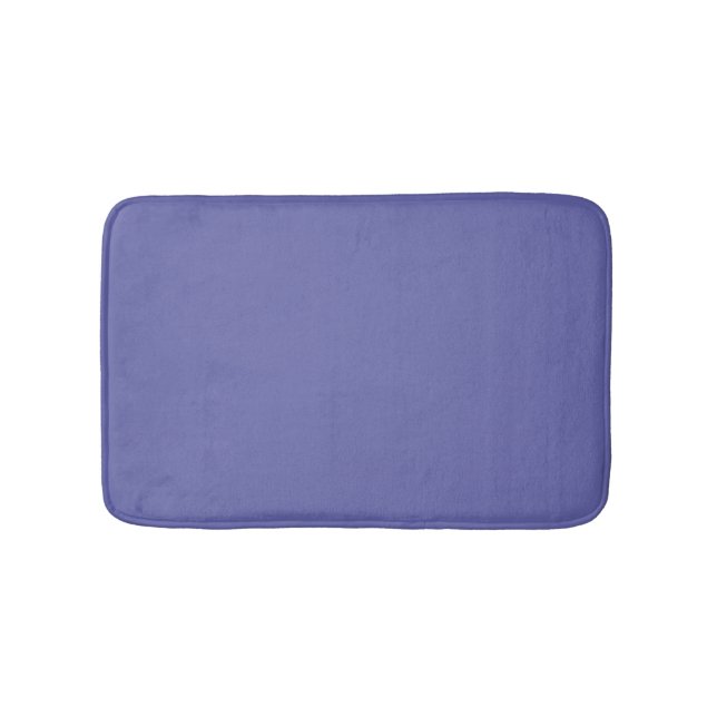 Very Peri-winkle, Blue Violet Solid Colour Bath Mat (Front)