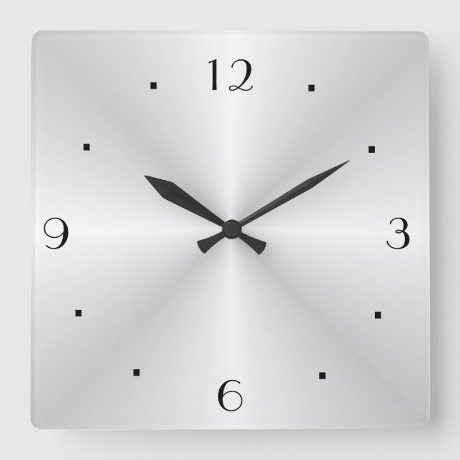 Very Plain Silver > Wall Clock (Front)