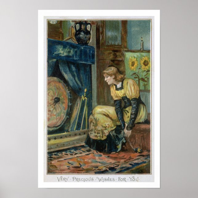 Very Precious Wishes For You, Victorian Christmas Poster (Front)