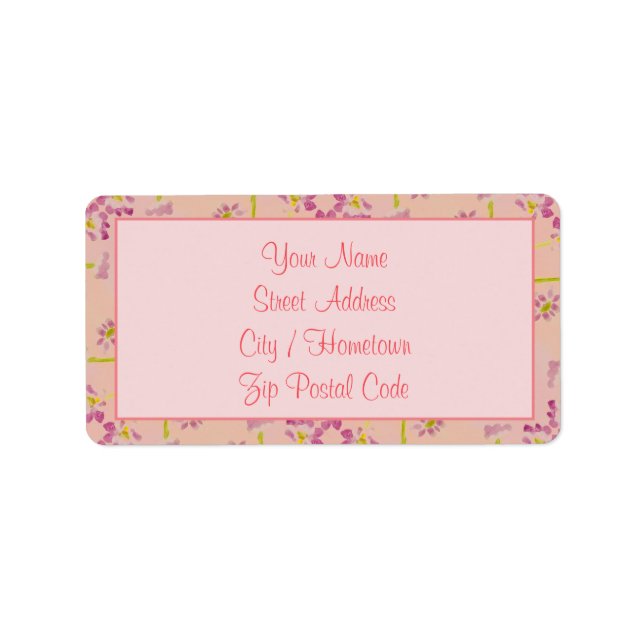 Very pretty pink label (Front)