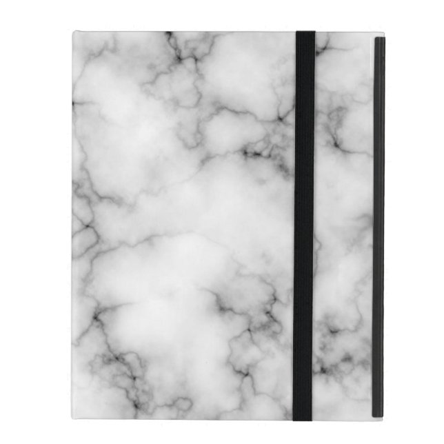 Very realistic White Marble Pattern iPad Case (Front Closed)