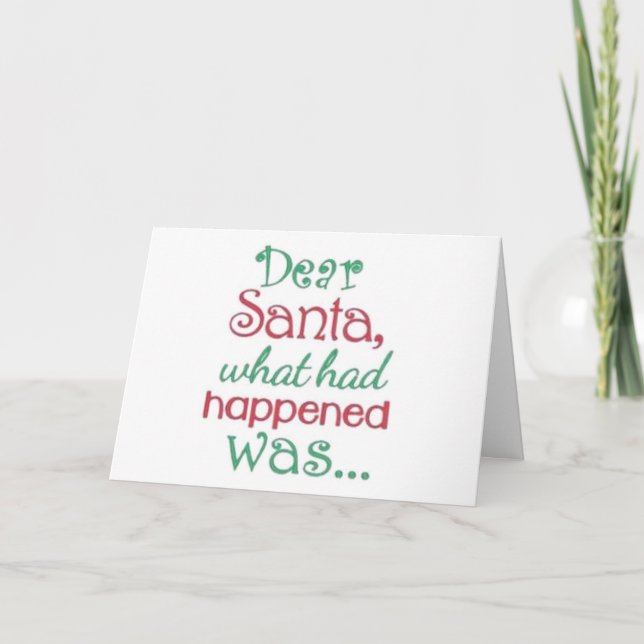 VERY ROMANTIC CHRISTMAS CARD FOR MY "LOVE" (Front)