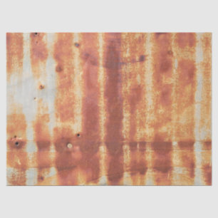 Very Rough Metal Exterior Wall of a Rural Outbuild Tissue Paper