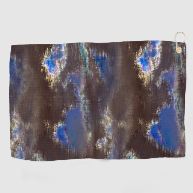 Very rustic dark clouds with drizzled displacement golf towel (Horizontal)