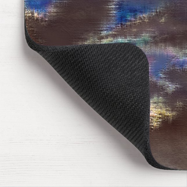 Very rustic dark clouds with drizzled displacement mouse mat (Corner)