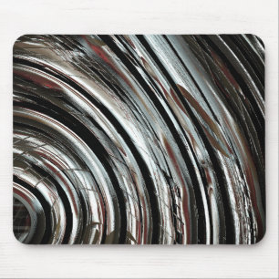 Very rustic silvery stripes or circular cutouts mouse mat