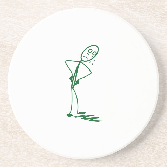 Very Sad Stick Man Coasters (Front)