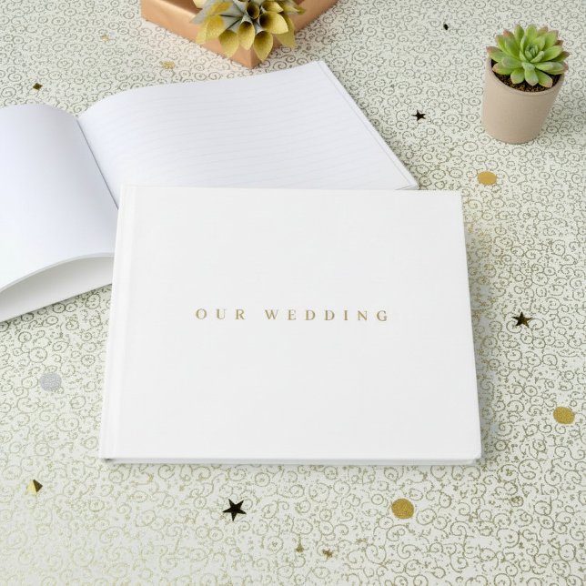 Very simple minimal wedding guest book (Very simple minimal wedding guest book.)