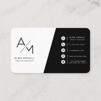 very simple minimalist  business card