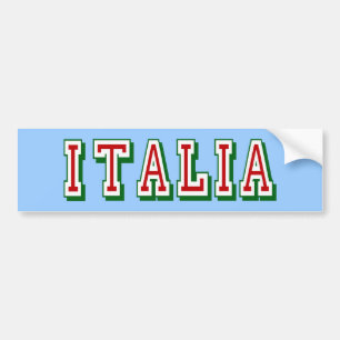 Very Simple yet cool Italia logo of Italy Bumper Sticker