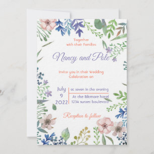 Very Special Beautiful Colourful invitation