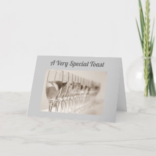 VERY SPECIAL TOAST SPECIAL **70th** BIRTHDAY CARD