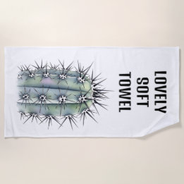 Very spiny Cactus Beach Towel