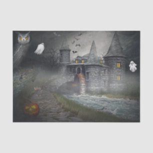 Very Spooky Ghostly Halloween at the Old Castle Tissue Paper