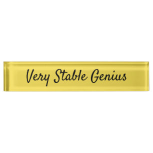 Very Stable Genius Nameplate
