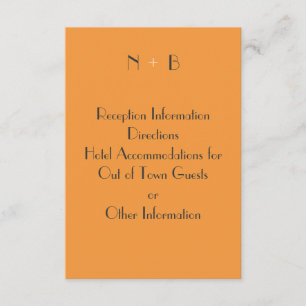 Very Tangerine Enclosure Card