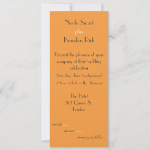 Very Tangerine Wedding Invitation