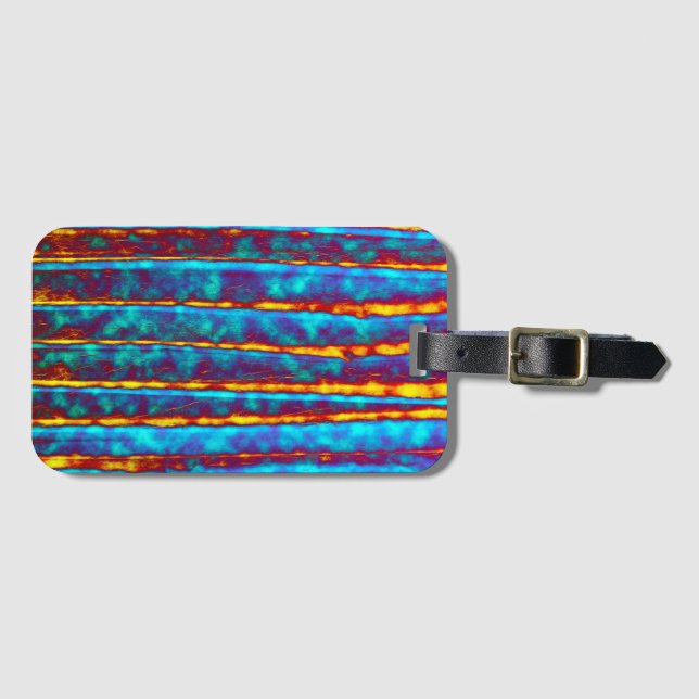 Very Unique Abstract Pattern Luggage Tag (Front Horizontal)