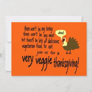 Very Veggie Thanksgiving Invitation