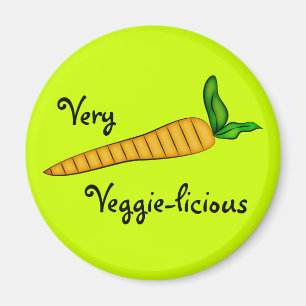 Very Veggie Vegetable Carrot Art Magnet