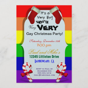 Very Very Very Very Very Gay Christmas Party Invitation