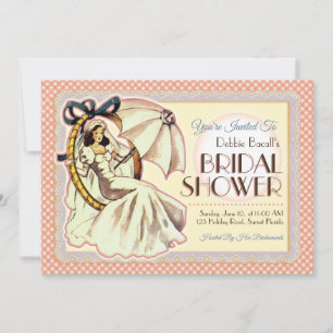 Very Vintage Bridal Shower  Invitation