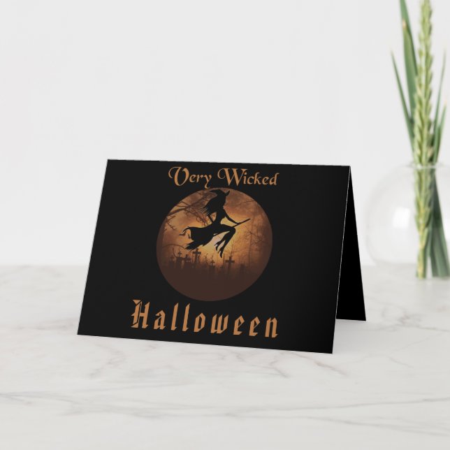 Very Wicked Halloween Card (Front)