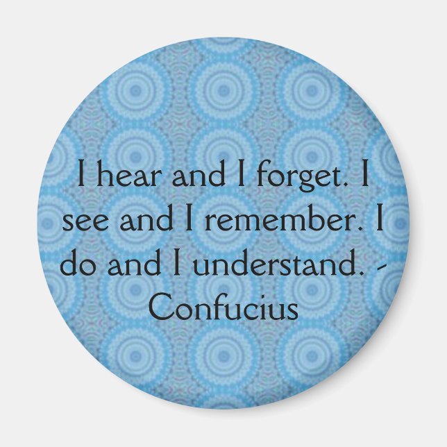 Very Wise Confucius Quotation Magnet (Front)