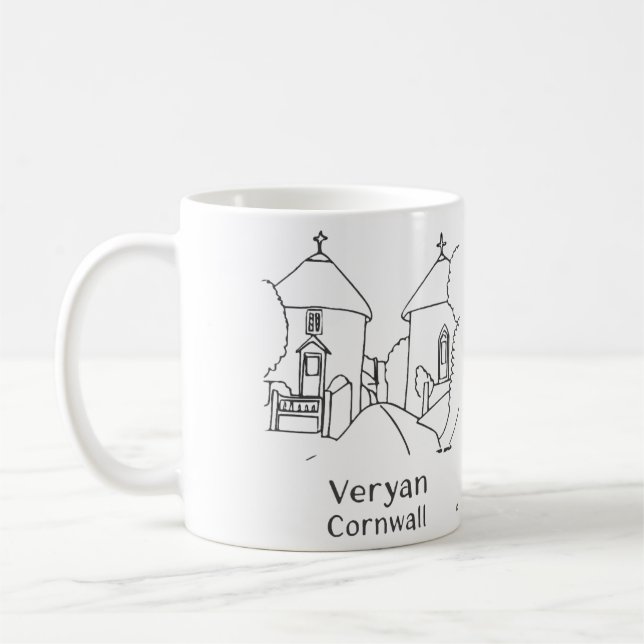 Veryan Roundhouses Mug (Left)