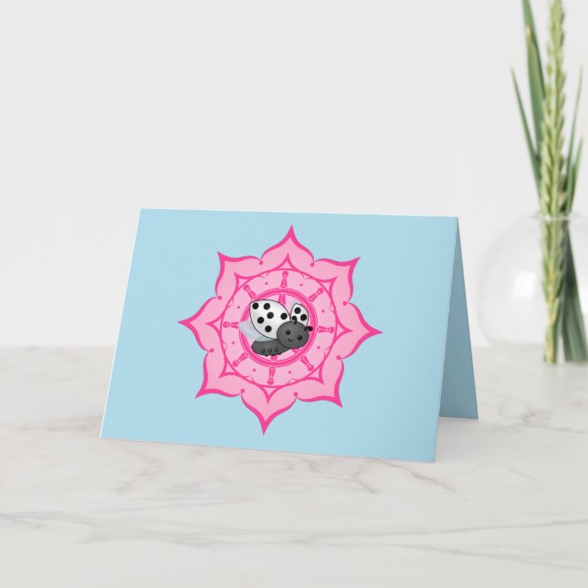 Vesak Buddha Ladybug Card (Front)