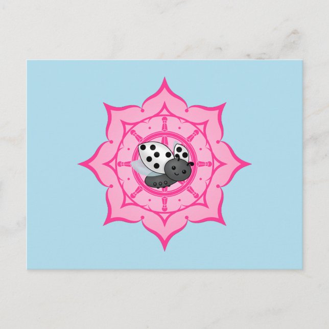 Vesak Buddha Ladybug Postcard (Front)