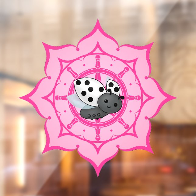 Vesak Buddha Ladybug Window Cling (Sheet 2)