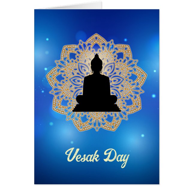Vesak Day Buddha and Mandala Vaisakha Purnima (Front)