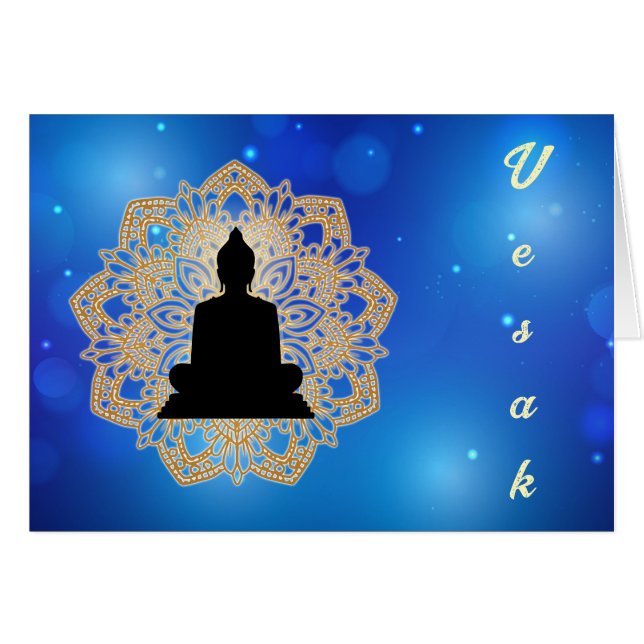 Vesak Day Buddha and Mandala Vaisakha Purnima (Front Horizontal)