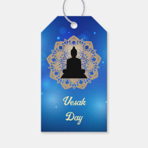 Vesak Day Buddha and Mandala Vaisakha Purnima Gift Tags