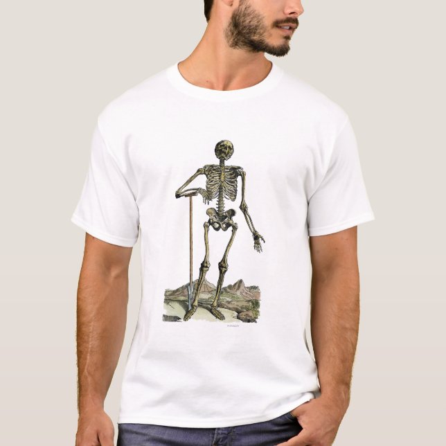 Vesalius: Skeletal System T-Shirt (Front)