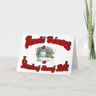 Veselé Vánoce a Šťastný Nový Rok Holiday Card