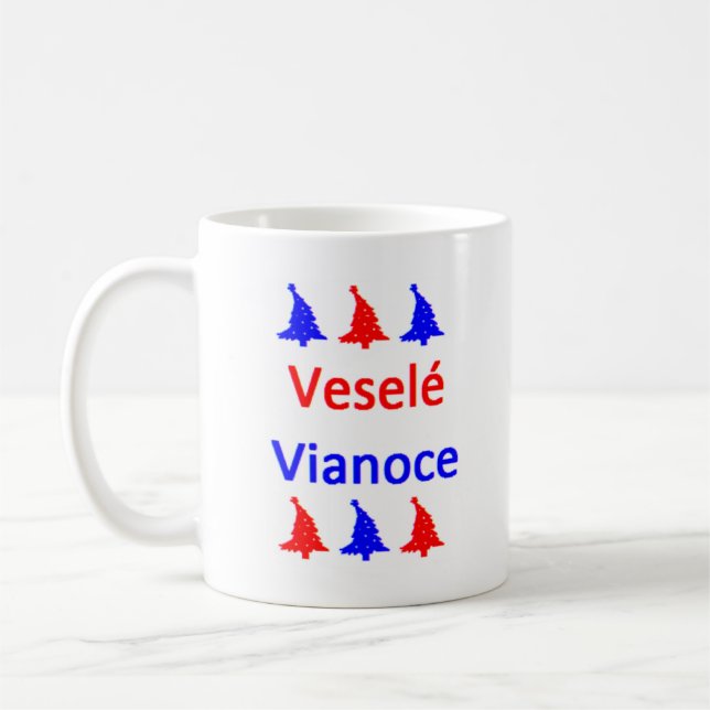 vesele vianoce coffee mug (Left)