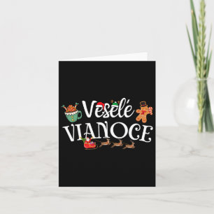 Veselé Vianoce Slovak Merry Christmas Vesele Viano Card