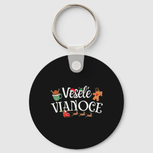 Veselé Vianoce Slovak Merry Christmas Vesele Viano Key Ring