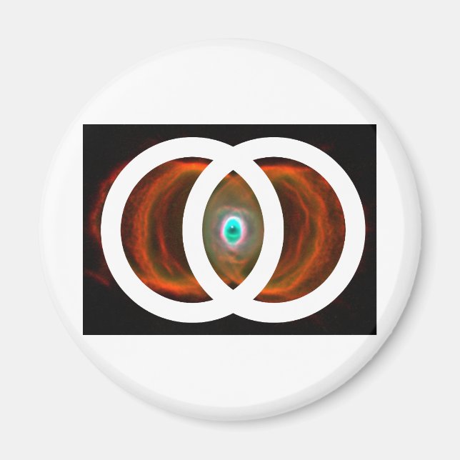 Vesica Piscis Hourglass Nebula Magnet (Front)