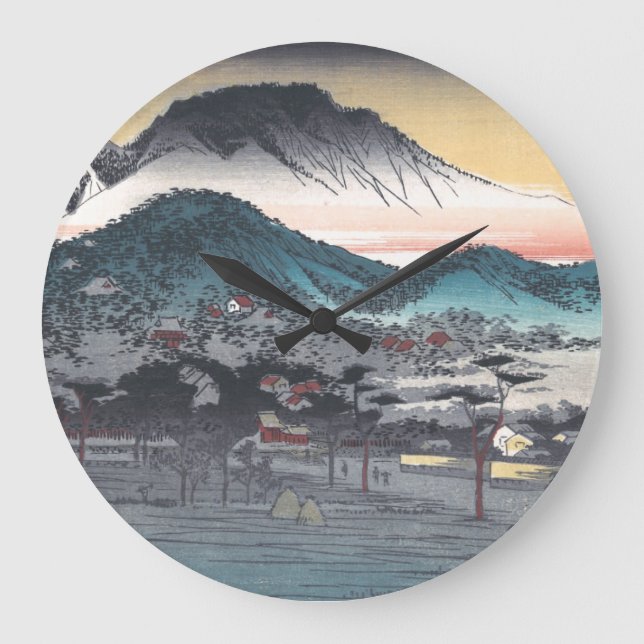 Vesper Bell at Mii Temple, Lake Biwa Large Clock (Front)