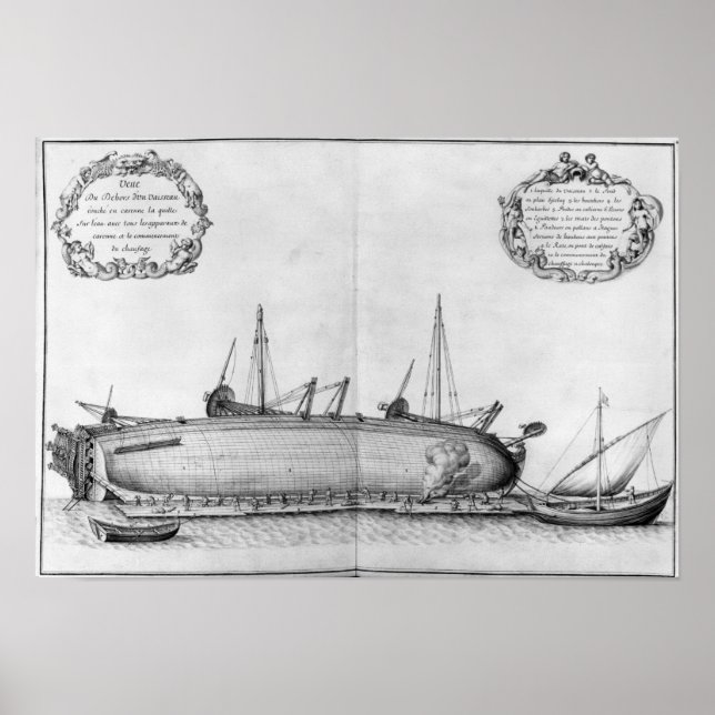 Vessel lying on its hull poster (Front)
