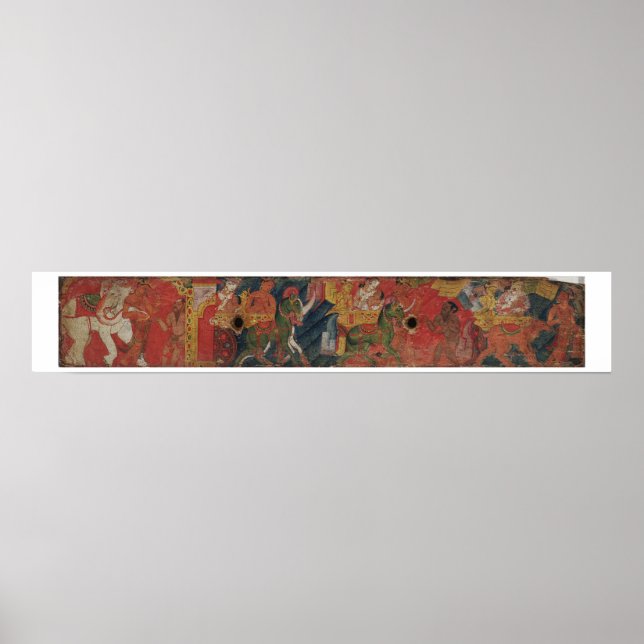 'Vessnatara Jataka', from a manuscript cover, Pala Poster (Front)